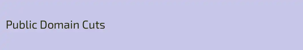 Public Domain Cuts